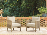 Bay Furniture Gallery - Ashley Furniture - Spooners Cove Outdoor - Lounge Chair w/Cushion (Set of 2) - PCP469-820